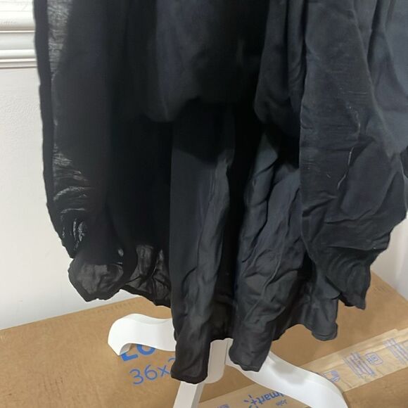 NWOT Lulu's Black Lined Halter Dress Lace Tie Size M Medium - Picture 3 of 10